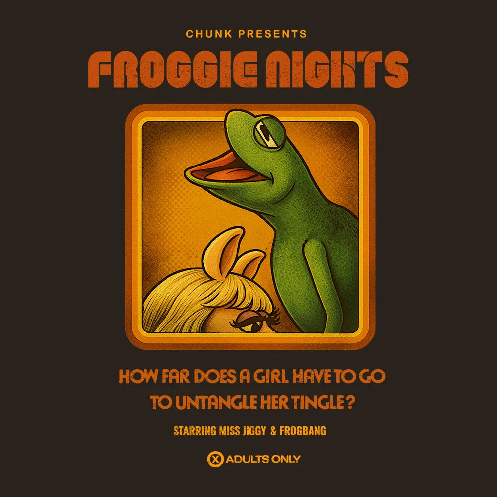 Froggie Nights Brown T-Shirt sold by Chunk product image thumbnail 2