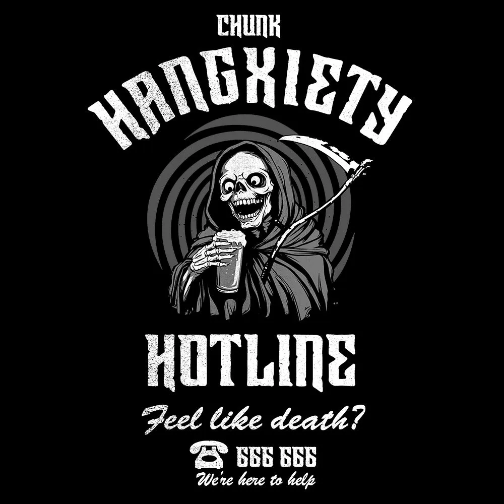 Hangxiety Black T-Shirt sold by Chunk product image thumbnail 2