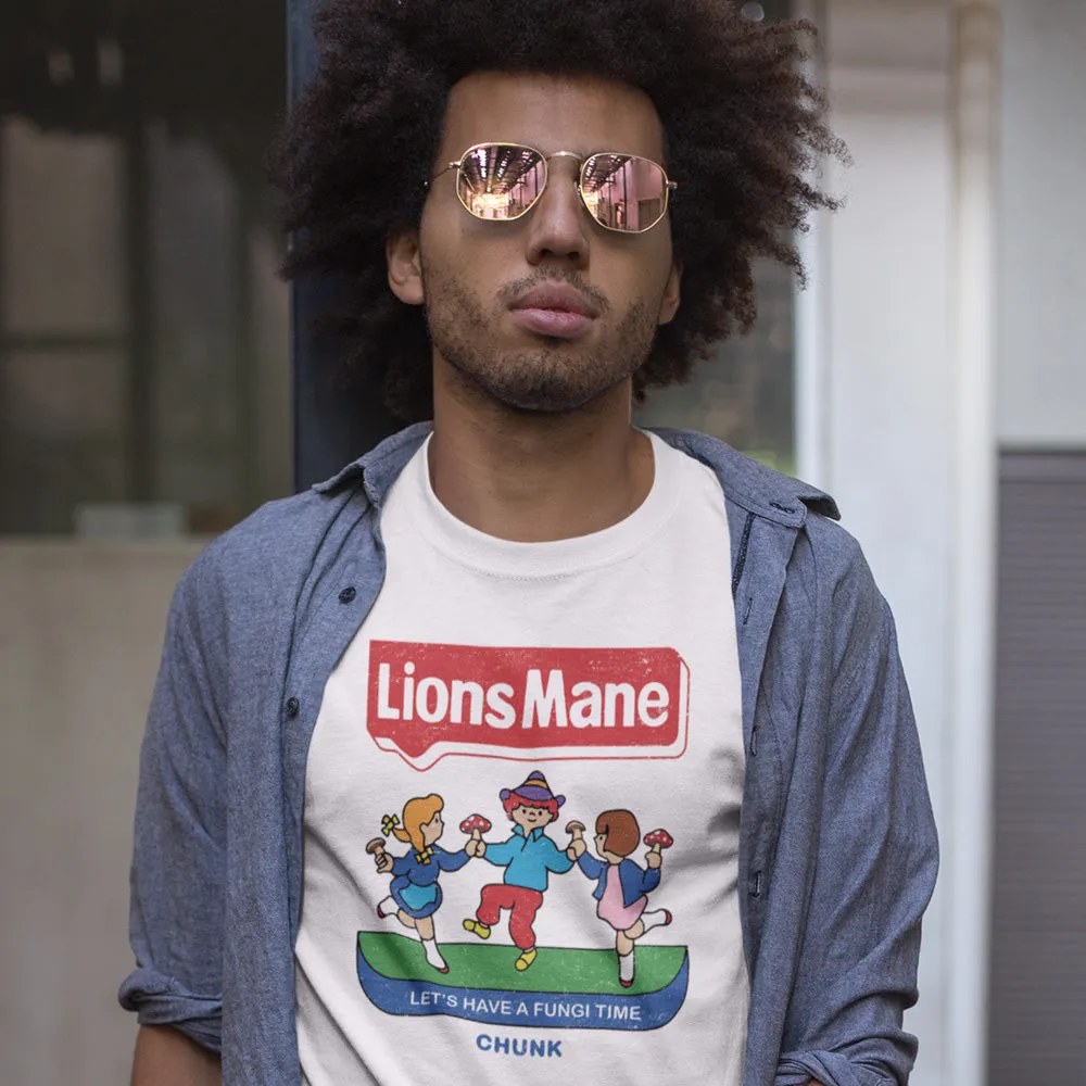 Fungi Time White T-Shirt sold by Chunk product image thumbnail 3