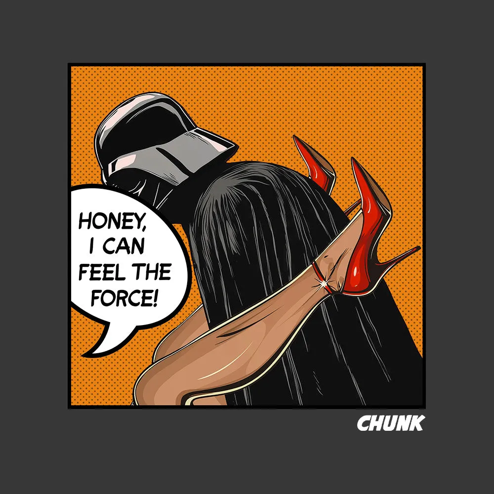 Feel The Force Faded Dark Grey T-Shirt sold by Chunk product image thumbnail 2