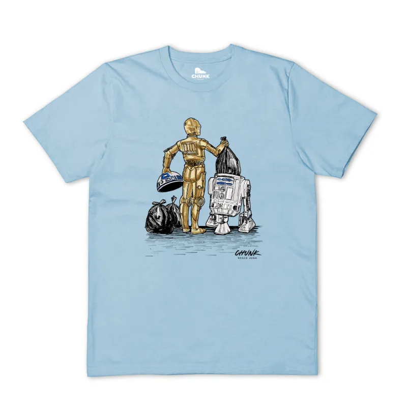 Space Junk Blue T-Shirt sold by Chunk