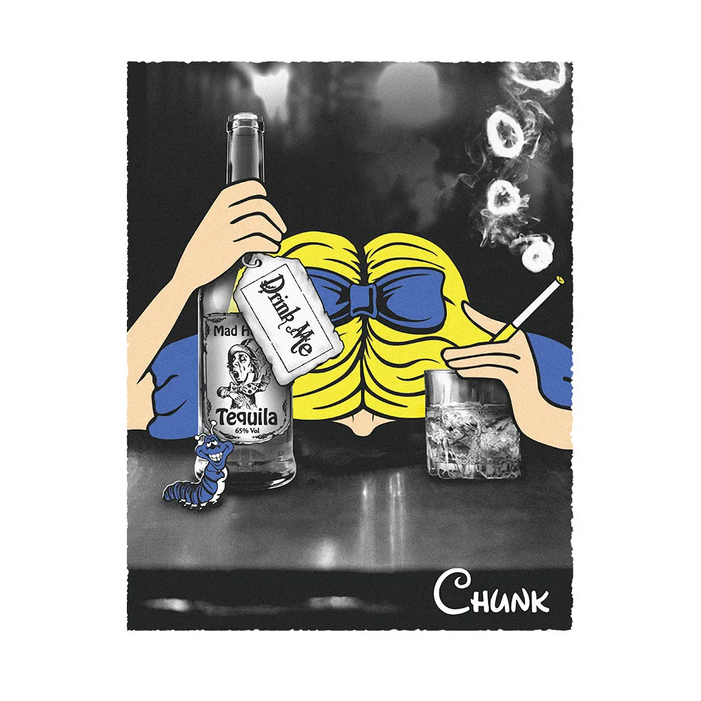 Drink Me White T-Shirt sold by Chunk product image thumbnail 2