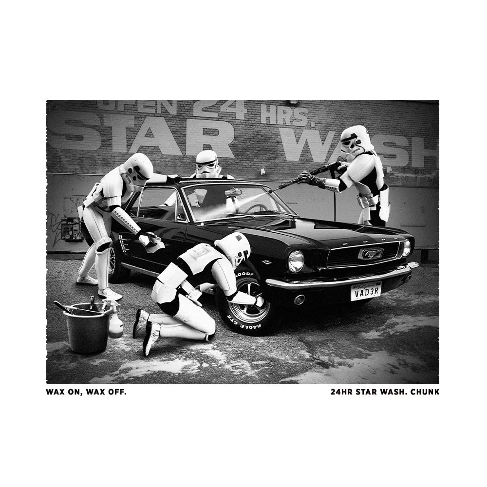 Star Wash White T-Shirt sold by Chunk product image thumbnail 2