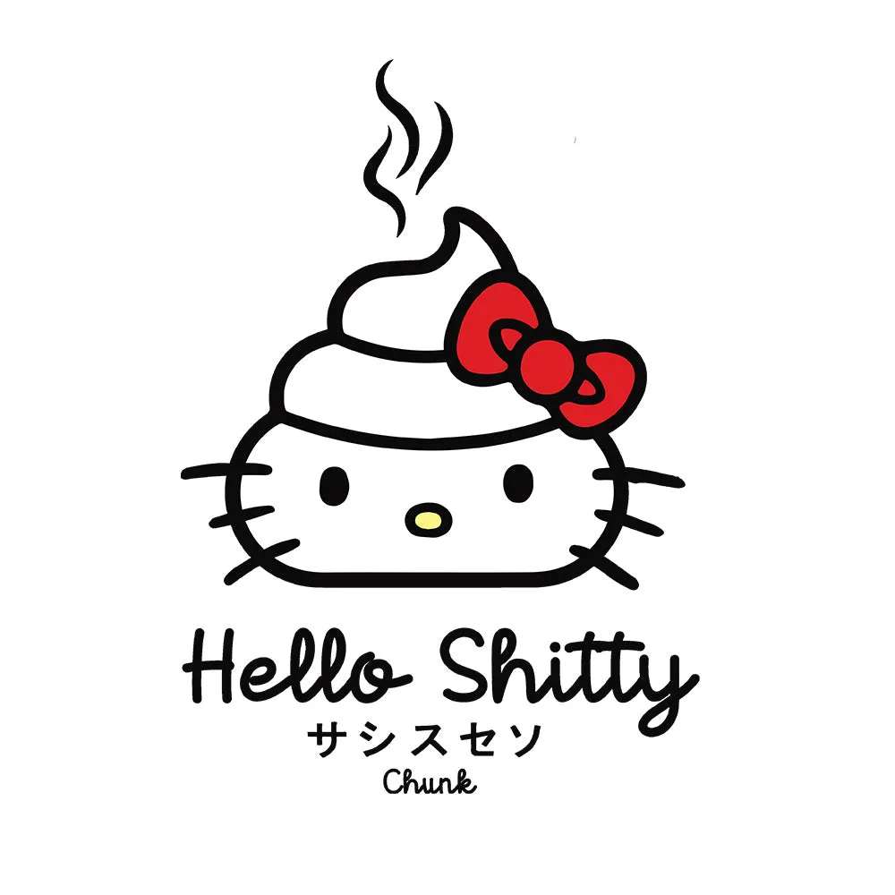 Hello Shitty White T-Shirt sold by Chunk product image thumbnail 2