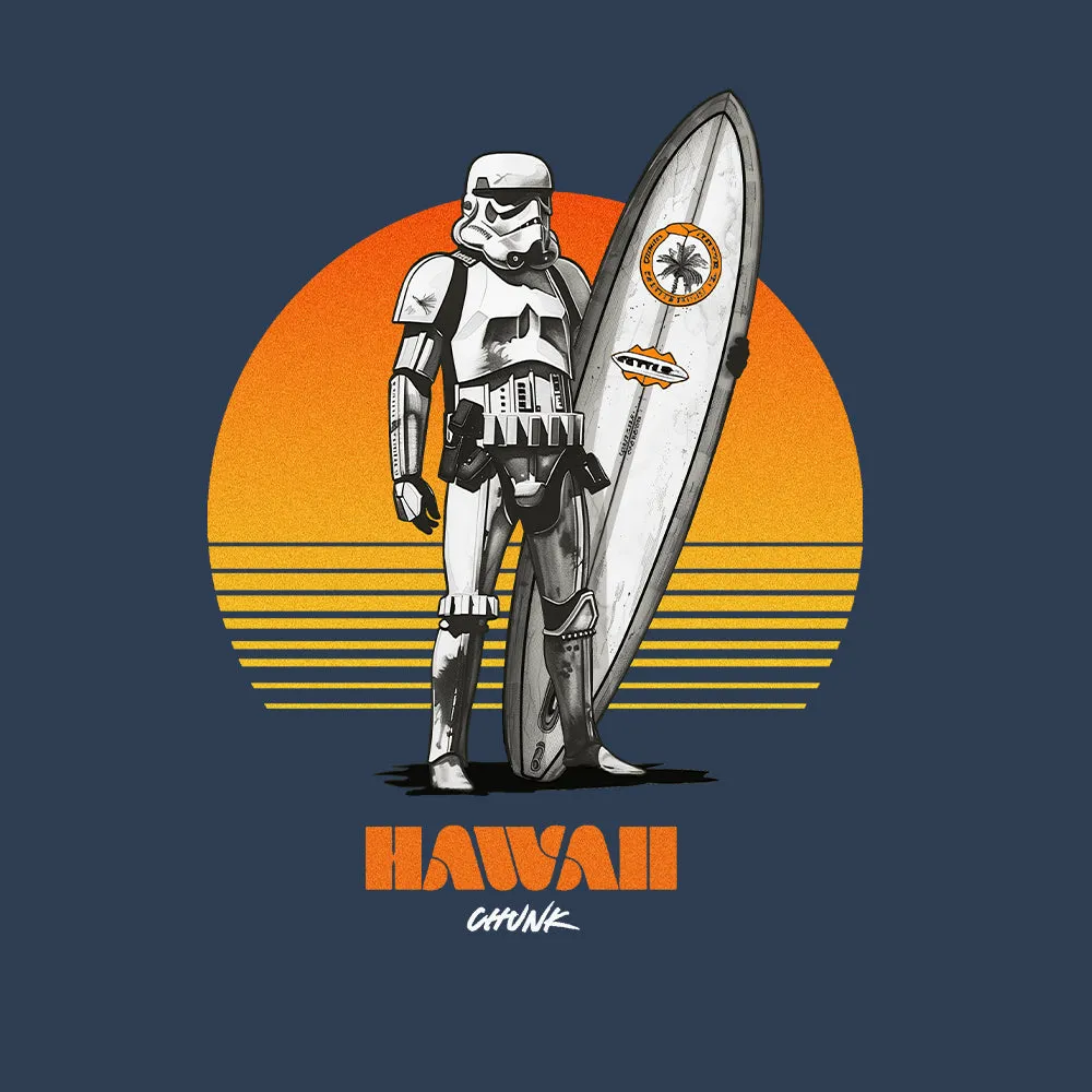 Hawaii Surfer Faded Denim T-Shirt sold by Chunk product image thumbnail 3