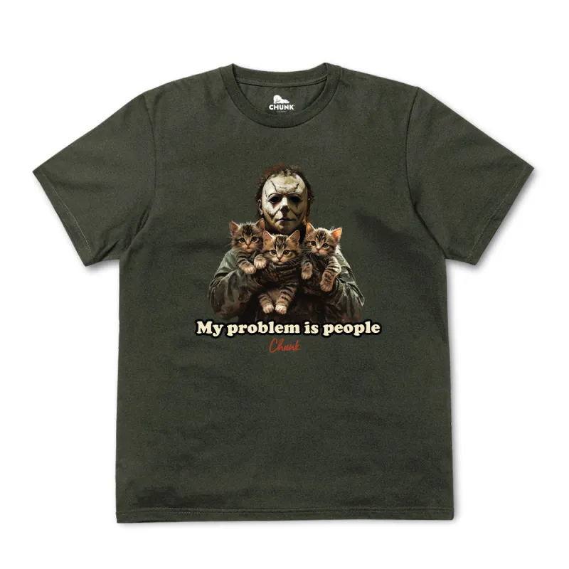 People Problem Khaki T-Shirt sold by Chunk