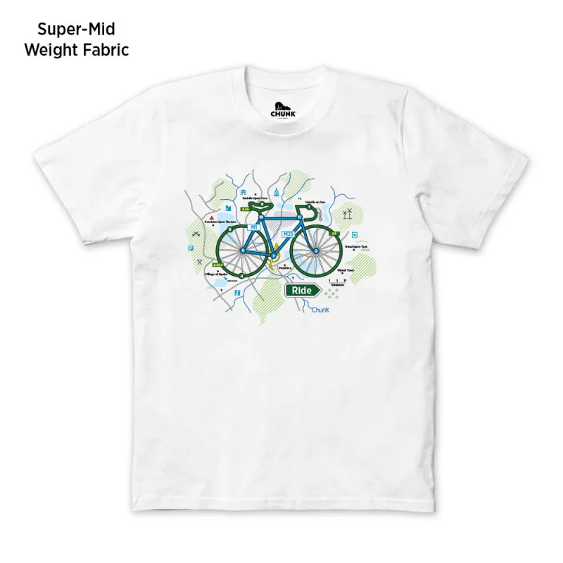 Take a Ride White T-Shirt sold by Chunk