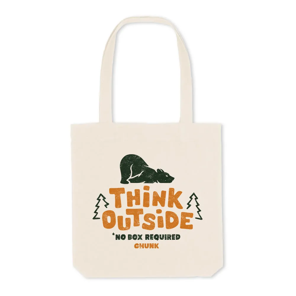 Think Outside Natural Tote Bag sold by Chunk