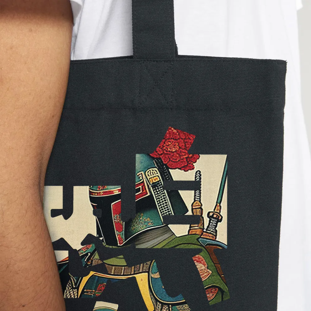 Hunter Calligraphy Black Tote Bag sold by Chunk product image thumbnail 2