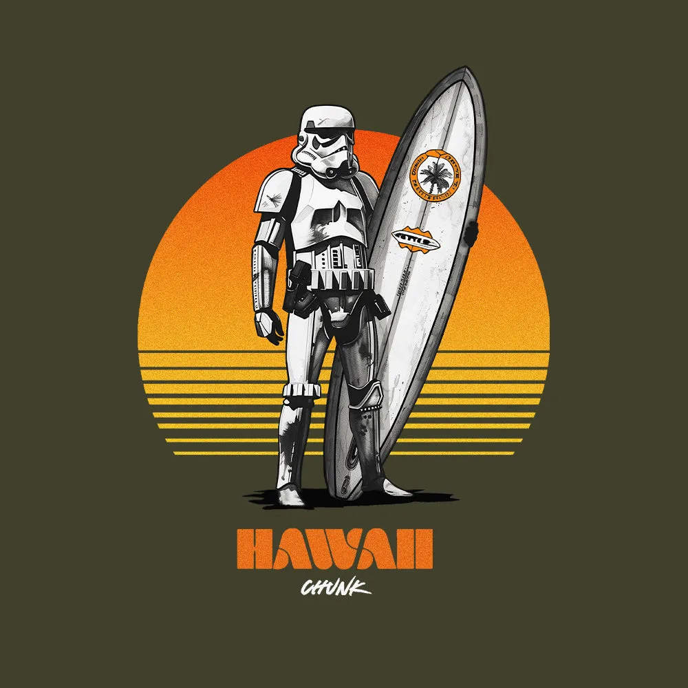 Hawaii Surfer Khaki T-Shirt sold by Chunk product image thumbnail 2