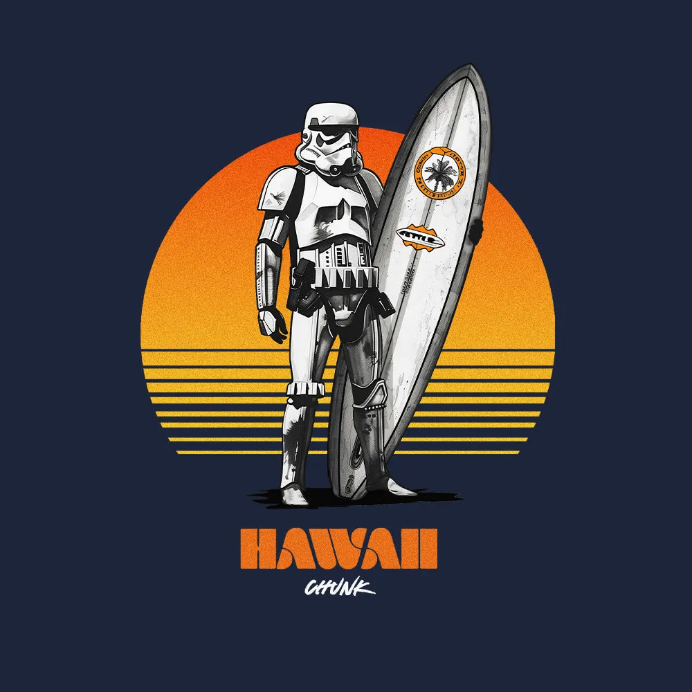 Hawaii Surfer French Navy T-Shirt sold by Chunk product image thumbnail 2