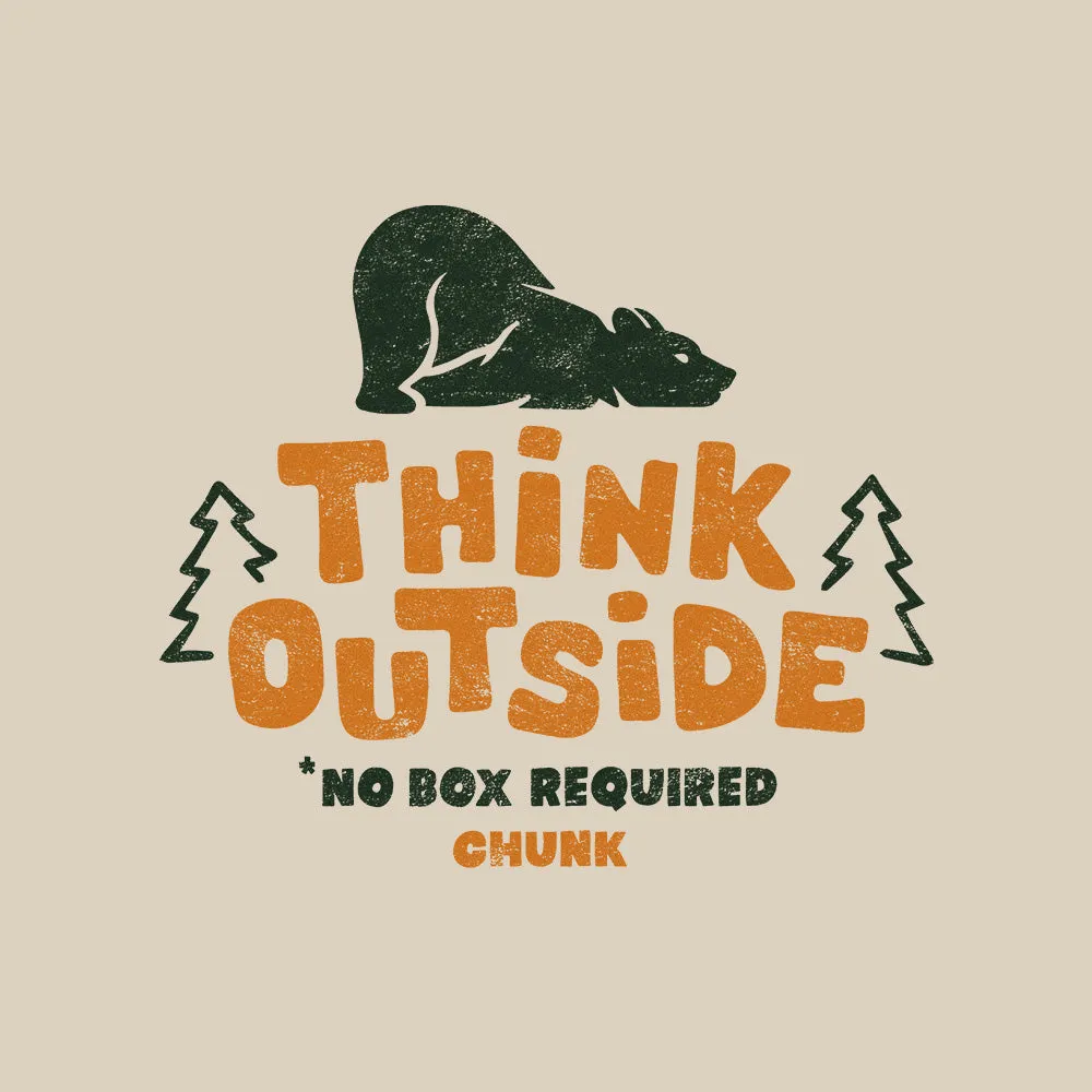 Think Outside Light Beige T-Shirt sold by Chunk product image thumbnail 3