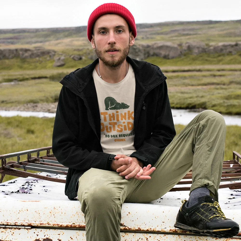 Think Outside Light Beige T-Shirt sold by Chunk product image thumbnail 2