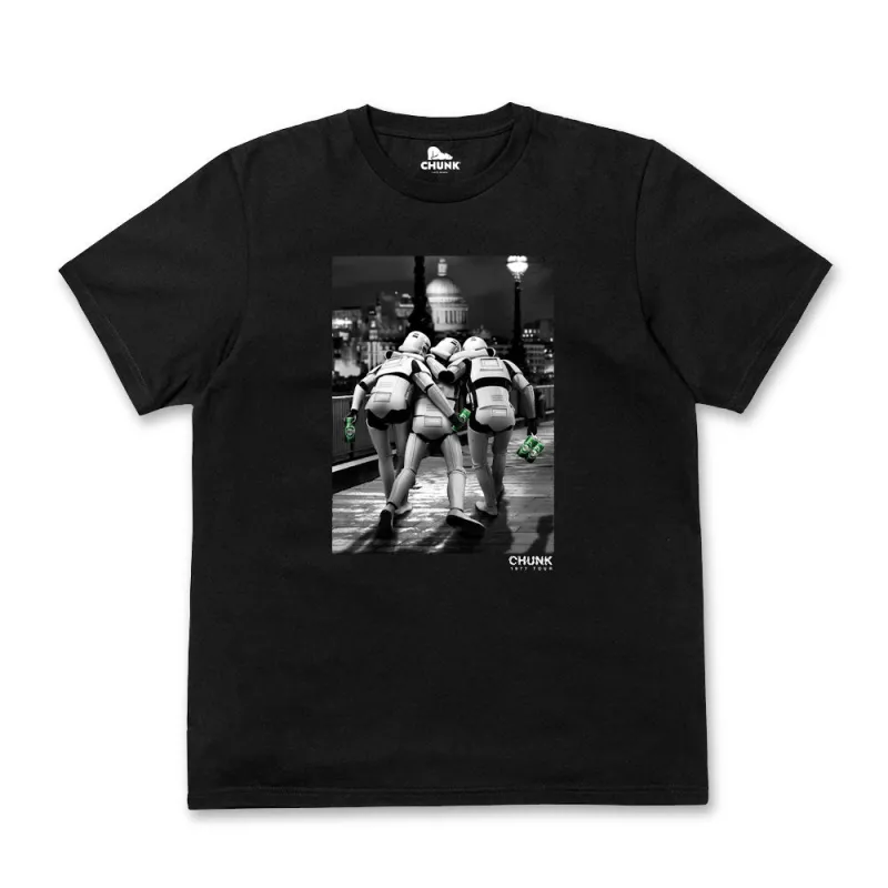 Out on the Town Black T-Shirt made by Chunk