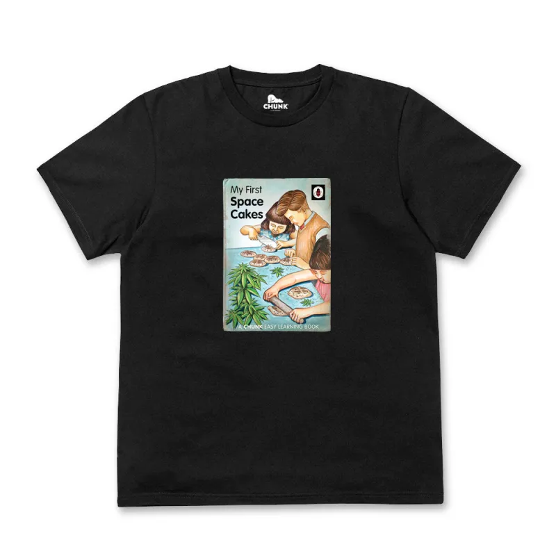 My First Space Cake Black T-Shirt made by Chunk