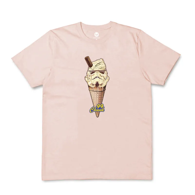 Trooper Ice Cream Blush Pink T-Shirt made by Chunk