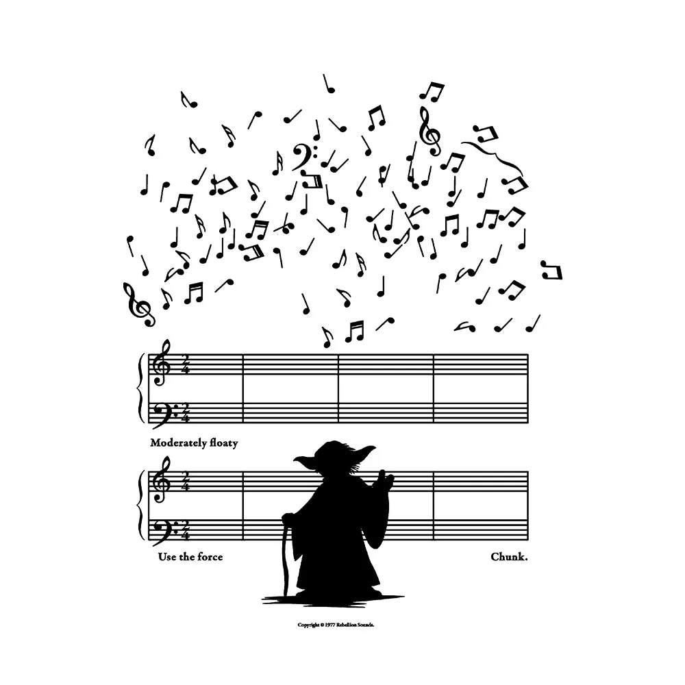 Use The Force White T-Shirt sold by Chunk product image thumbnail 2