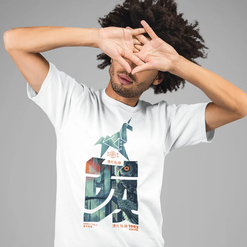 Sci-Fi Unicorn White T-Shirt sold by Chunk product image thumbnail 2