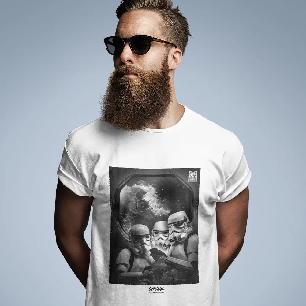 No Phones! White T-Shirt sold by Chunk product image thumbnail 2