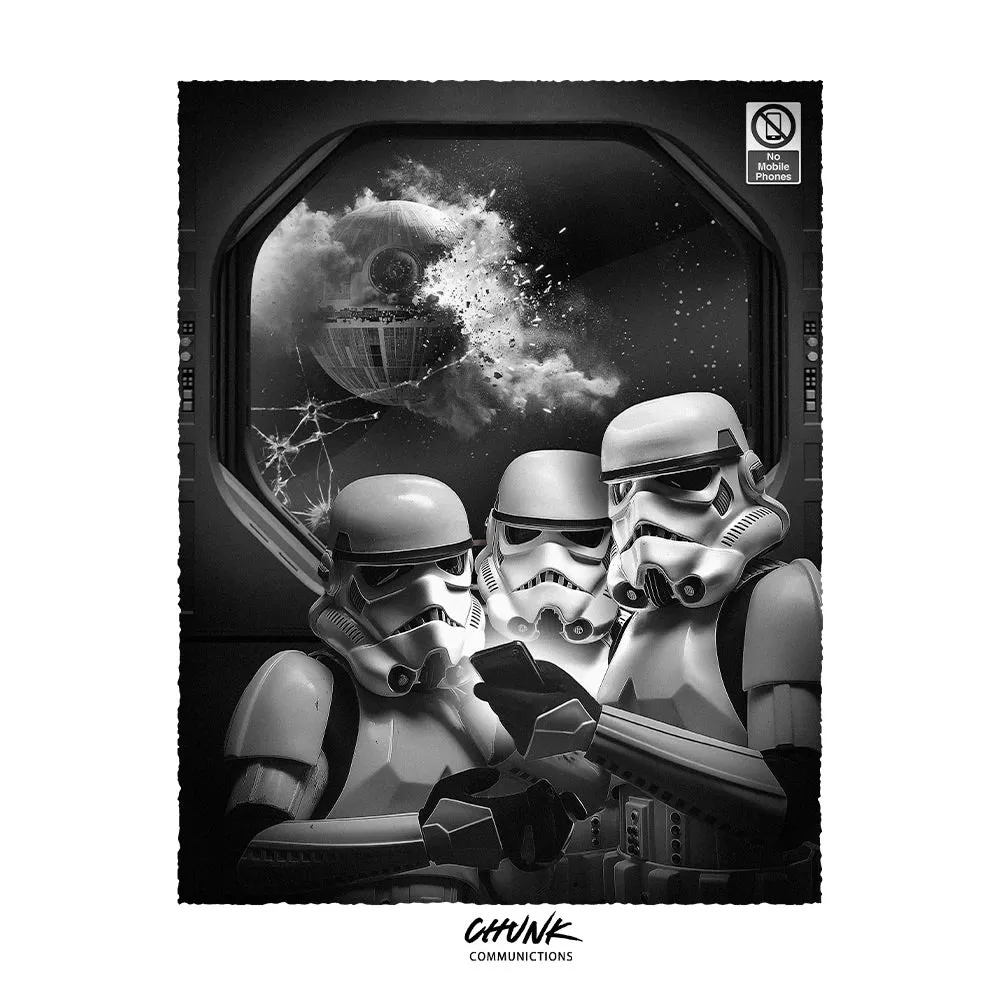 No Phones! White T-Shirt sold by Chunk product image thumbnail 3