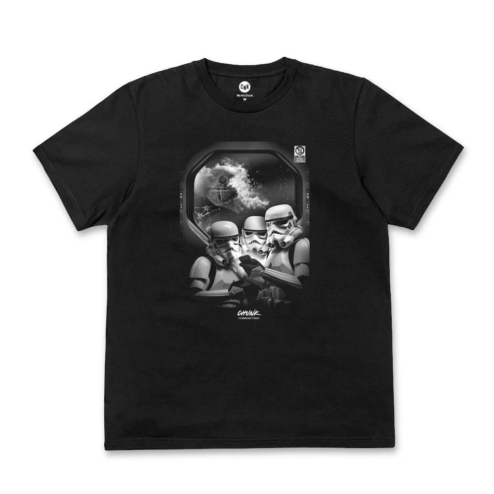 No Phones! Black T-Shirt sold by Chunk