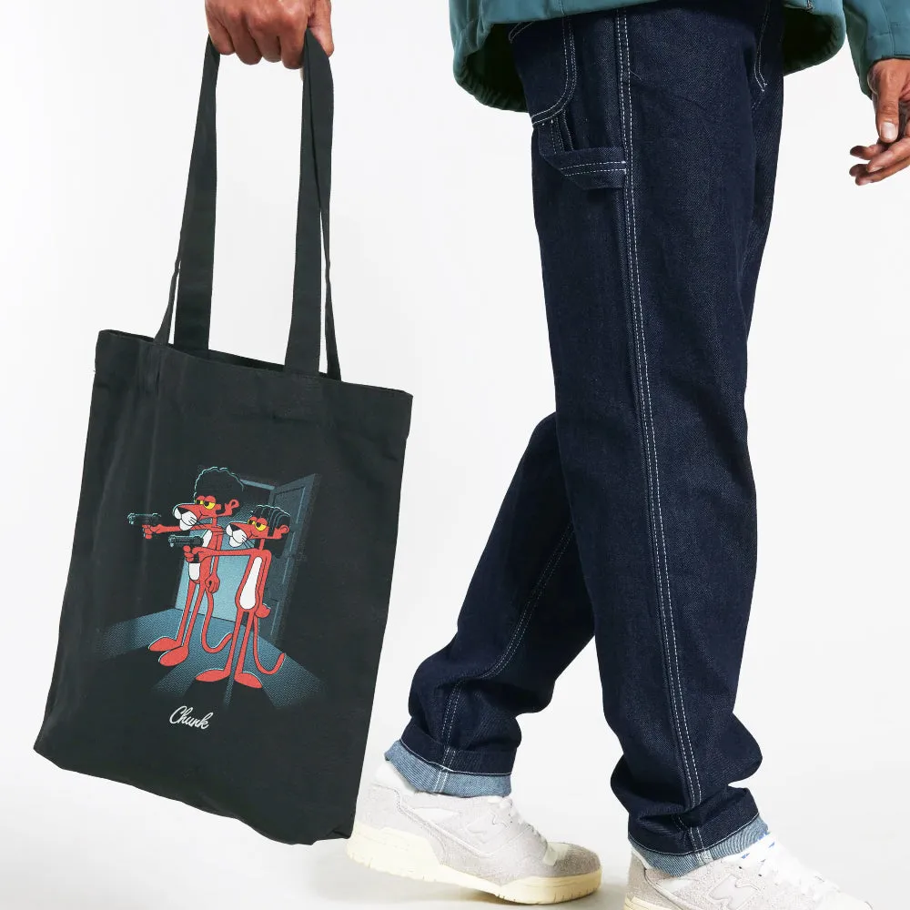 Pulp Panther Black Tote Bag sold by Chunk product image thumbnail 2