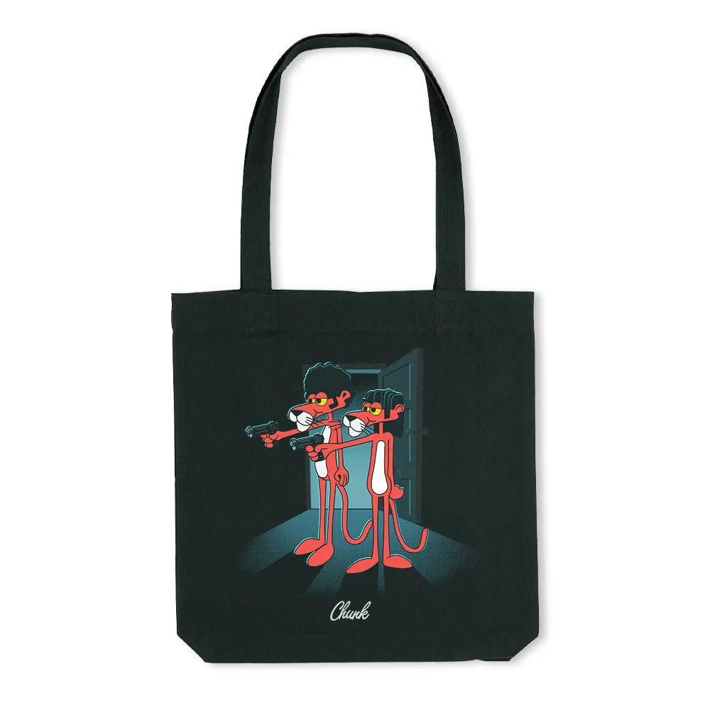Pulp Panther Black Tote Bag sold by Chunk