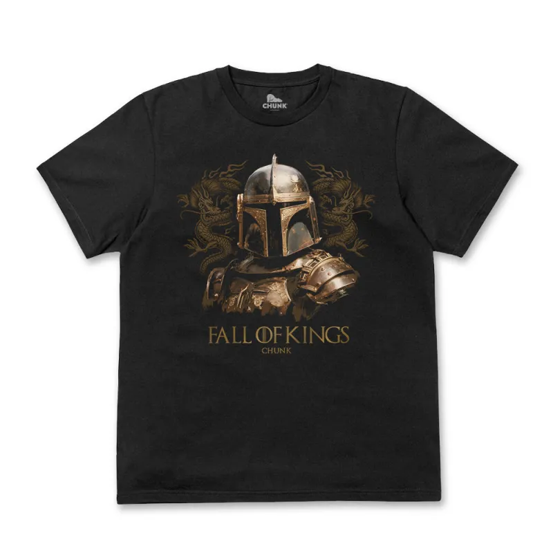 Fall Of Kings Black T-Shirt made by Chunk
