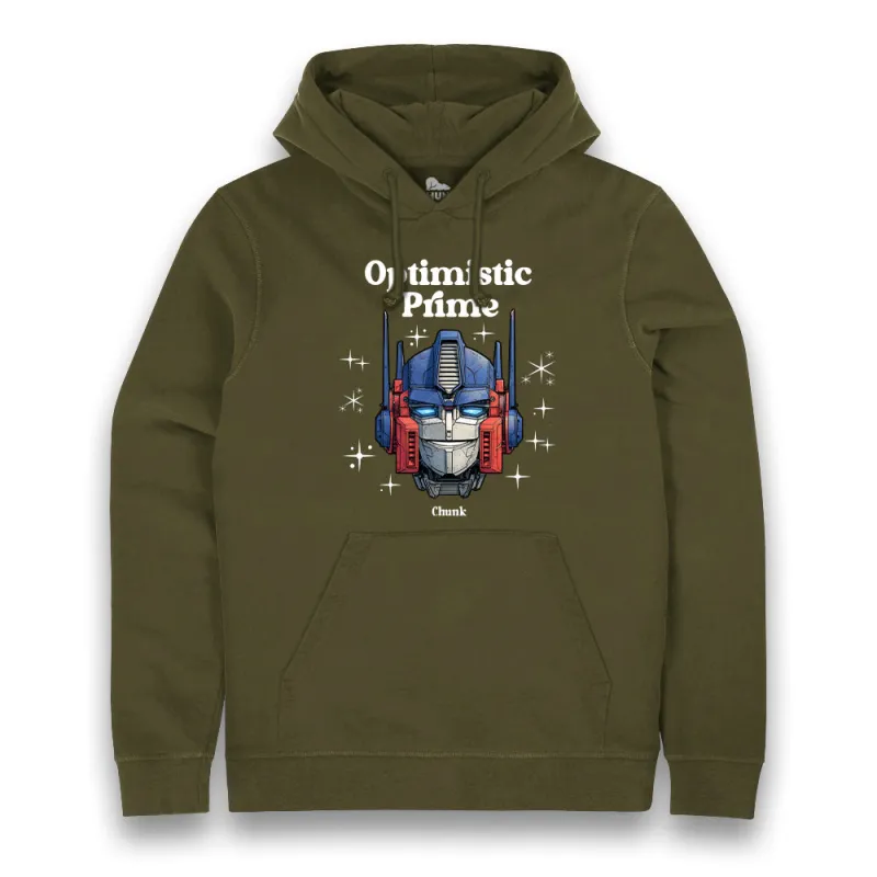 Optimistic Prime Forest Green Hoodie made by Chunk