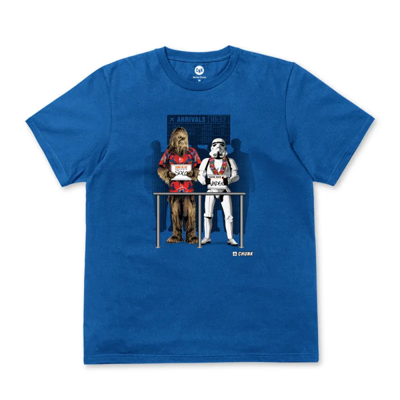 Arrivals Bright Blue T-Shirt made by Chunk