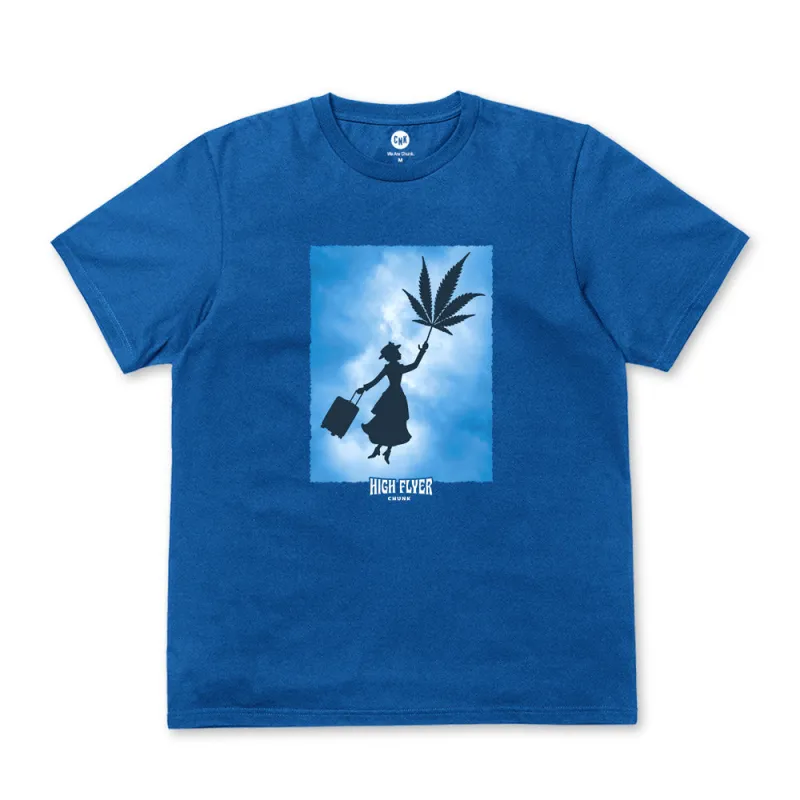 High Flyer Bright Blue T-Shirt made by Chunk