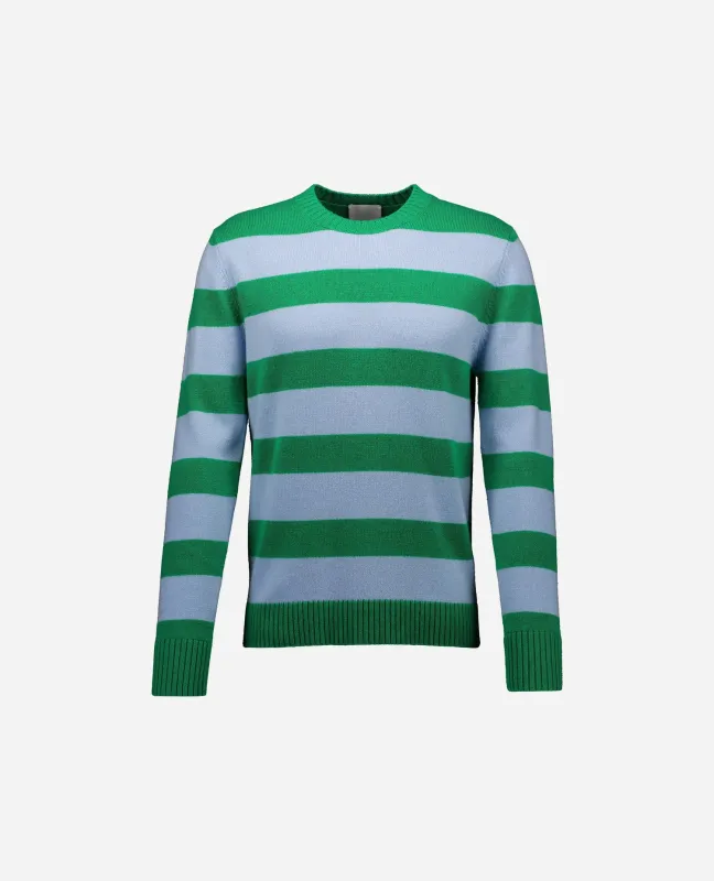 Woll-Mischung Pullover in Grün sold by Allude