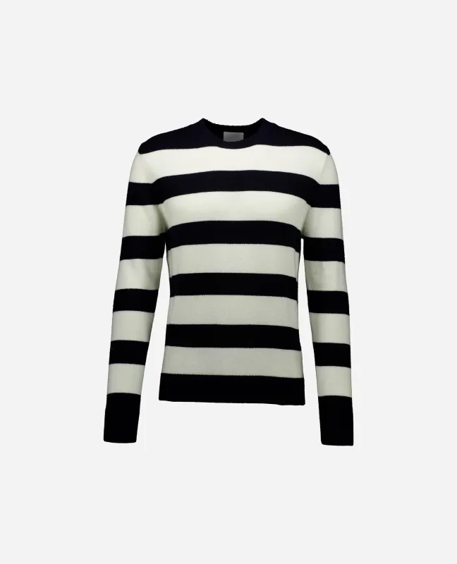 Woll-Mischung Pullover in Navy sold by Allude