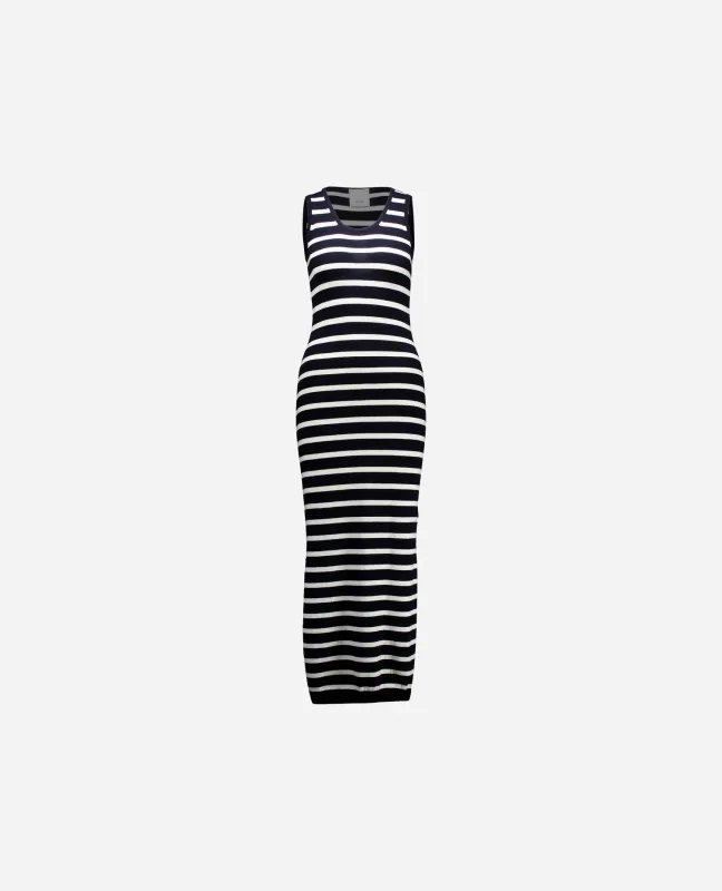 Woll-Mischung Kleid in Navy sold by Allude