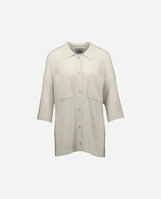 Woll-Mischung Pullover in Creme sold by Allude