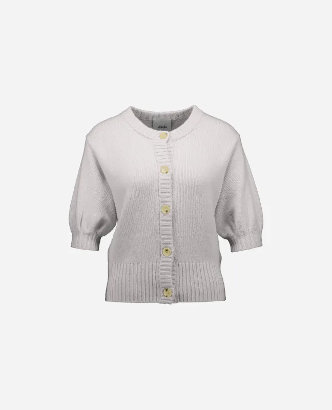 Cashmere Strickjacke in Grau sold by Allude