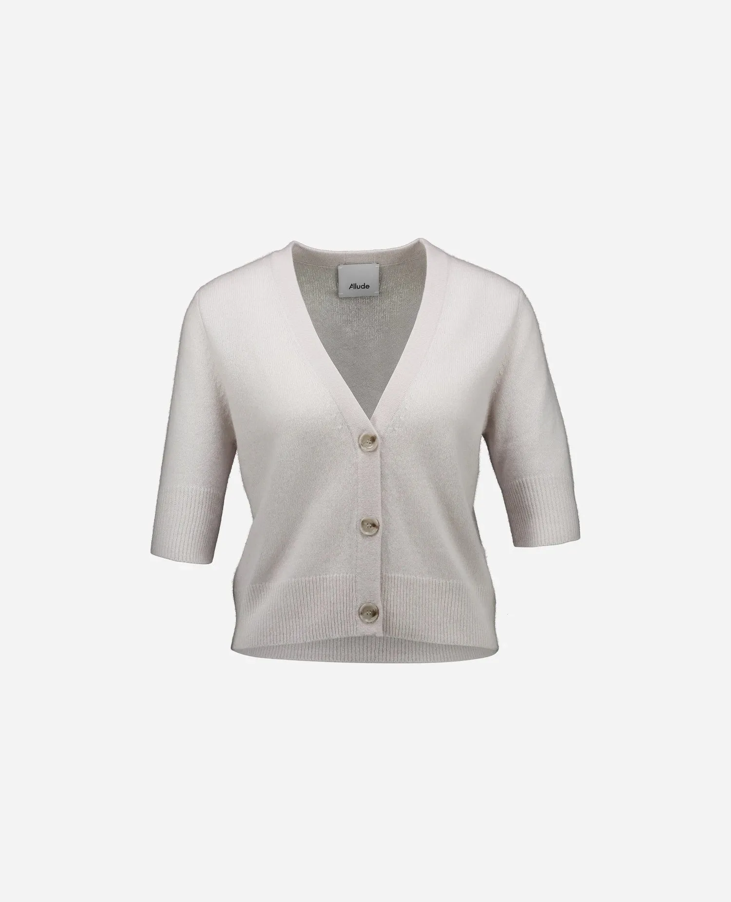Cashmere Strickjacke in Grau sold by Allude