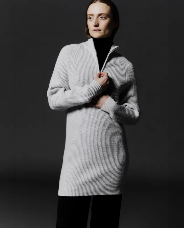 Kleid aus Cashmere-Mischung in Grau sold by Allude