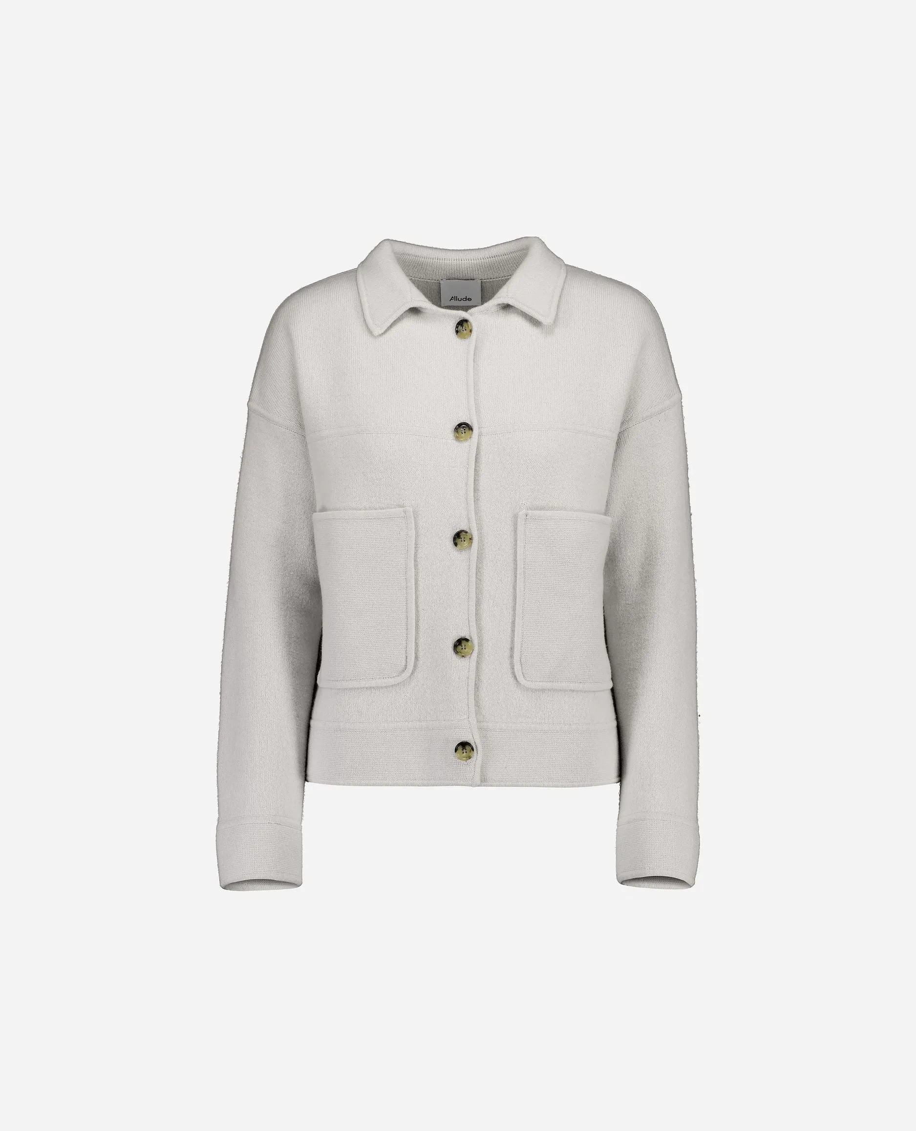 Jacket aus Cashmere-Mischung in Grau sold by Allude product image thumbnail 2