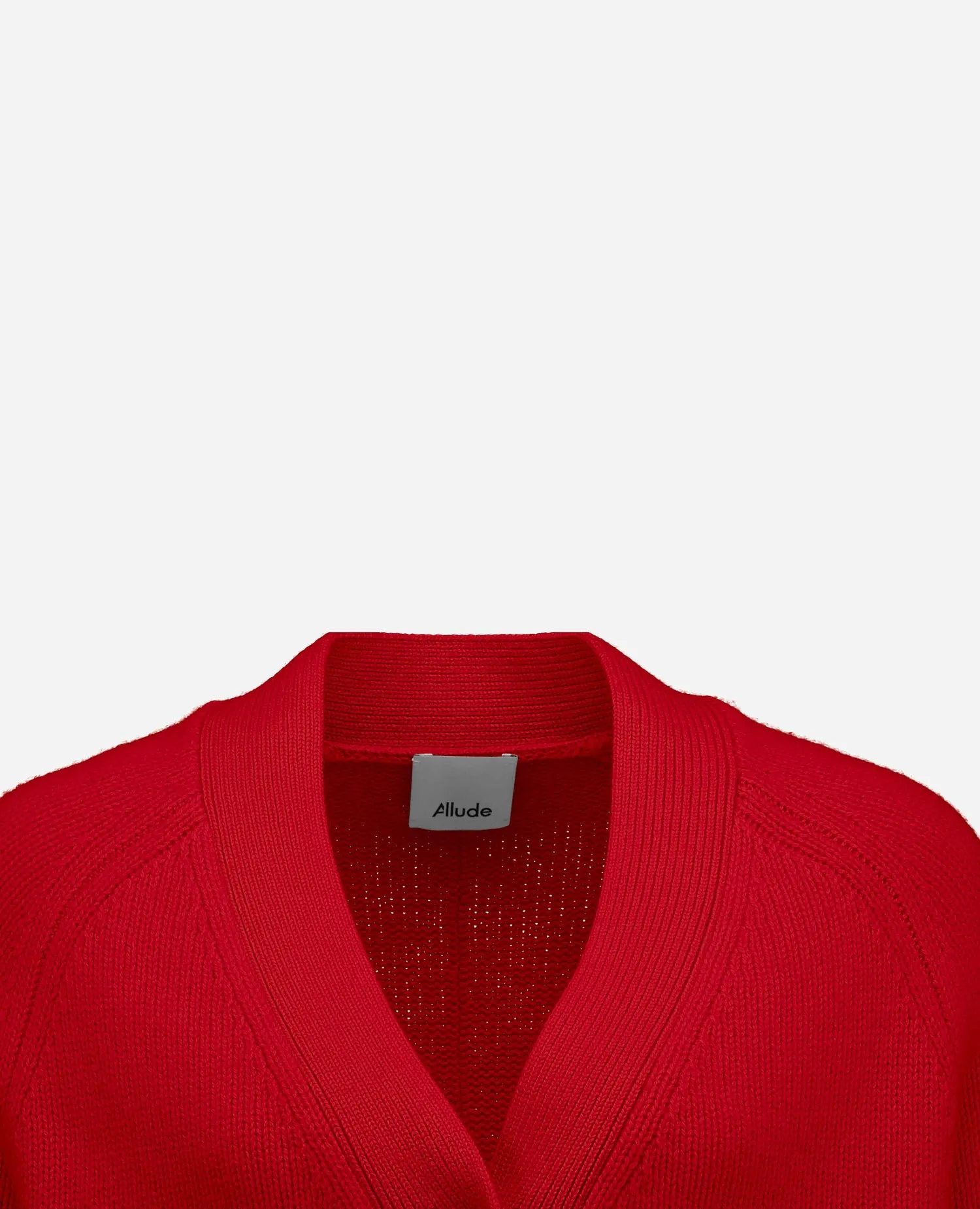 Woll-Mischung Strickjacke in Rot - Gerade Passform sold by Allude product image thumbnail 3