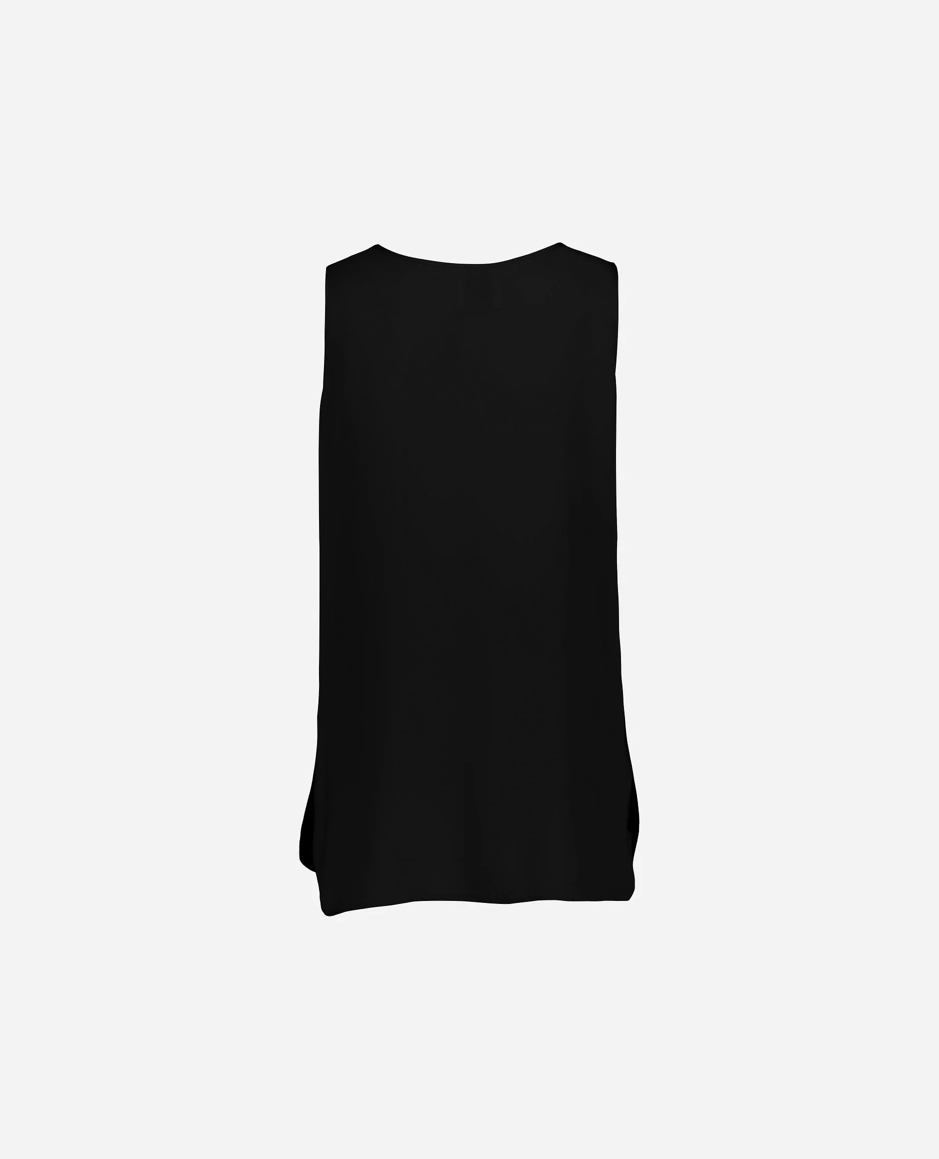 Rundhalsausschnitt Top aus Seide in Schwarz sold by Allude product image thumbnail 2