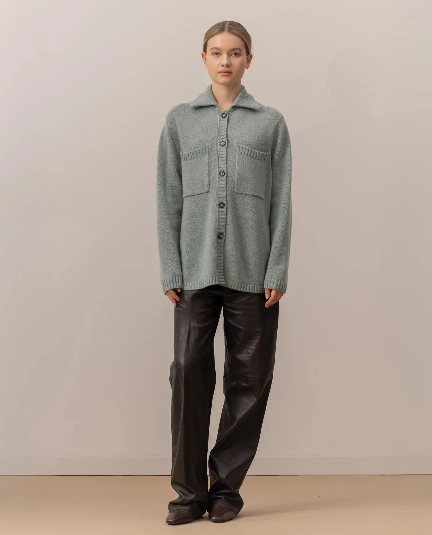 Woll-Mischung Pullover in Grün - Lockerer Schnitt sold by Allude product image thumbnail 2