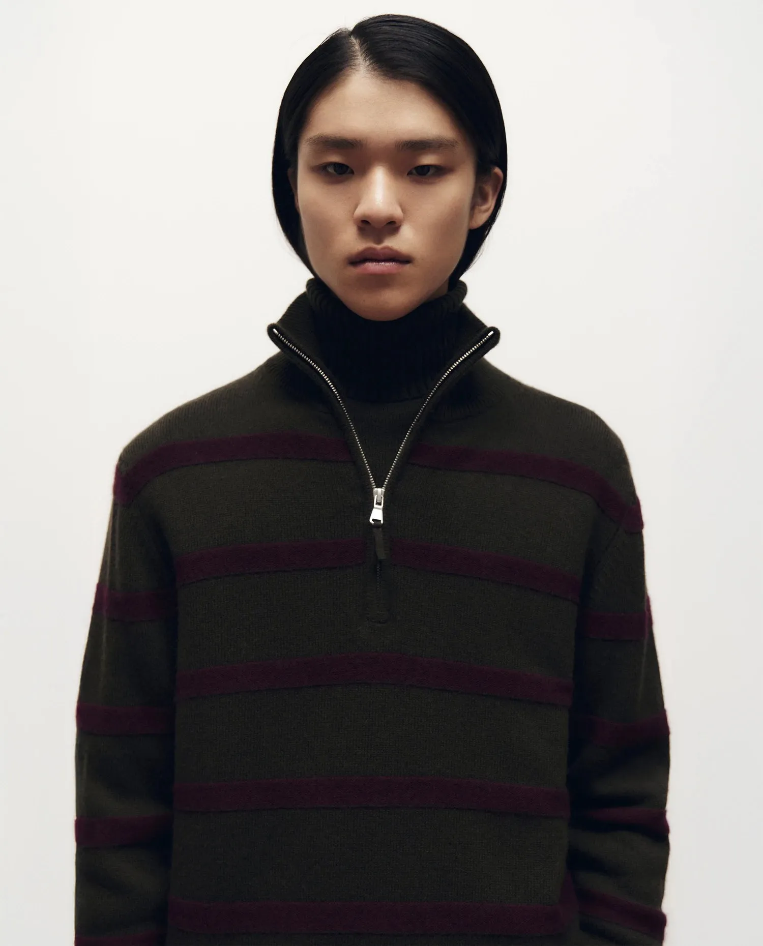 Woll-Mischung Pullover in Khaki - Gerade Passform sold by Allude product image thumbnail 2