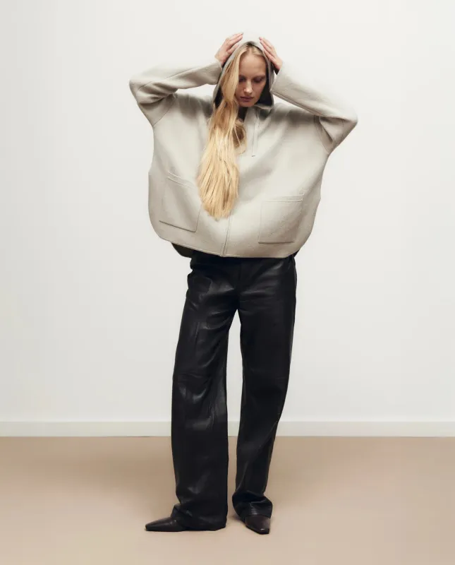 Woll-Mischung Jacket in Grau - Lockerer Schnitt sold by Allude