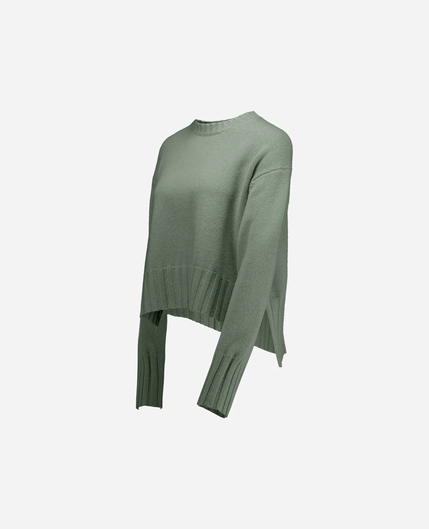 Woll-Mischung Pullover in Grün - Lockerer Schnitt sold by Allude product image thumbnail 5