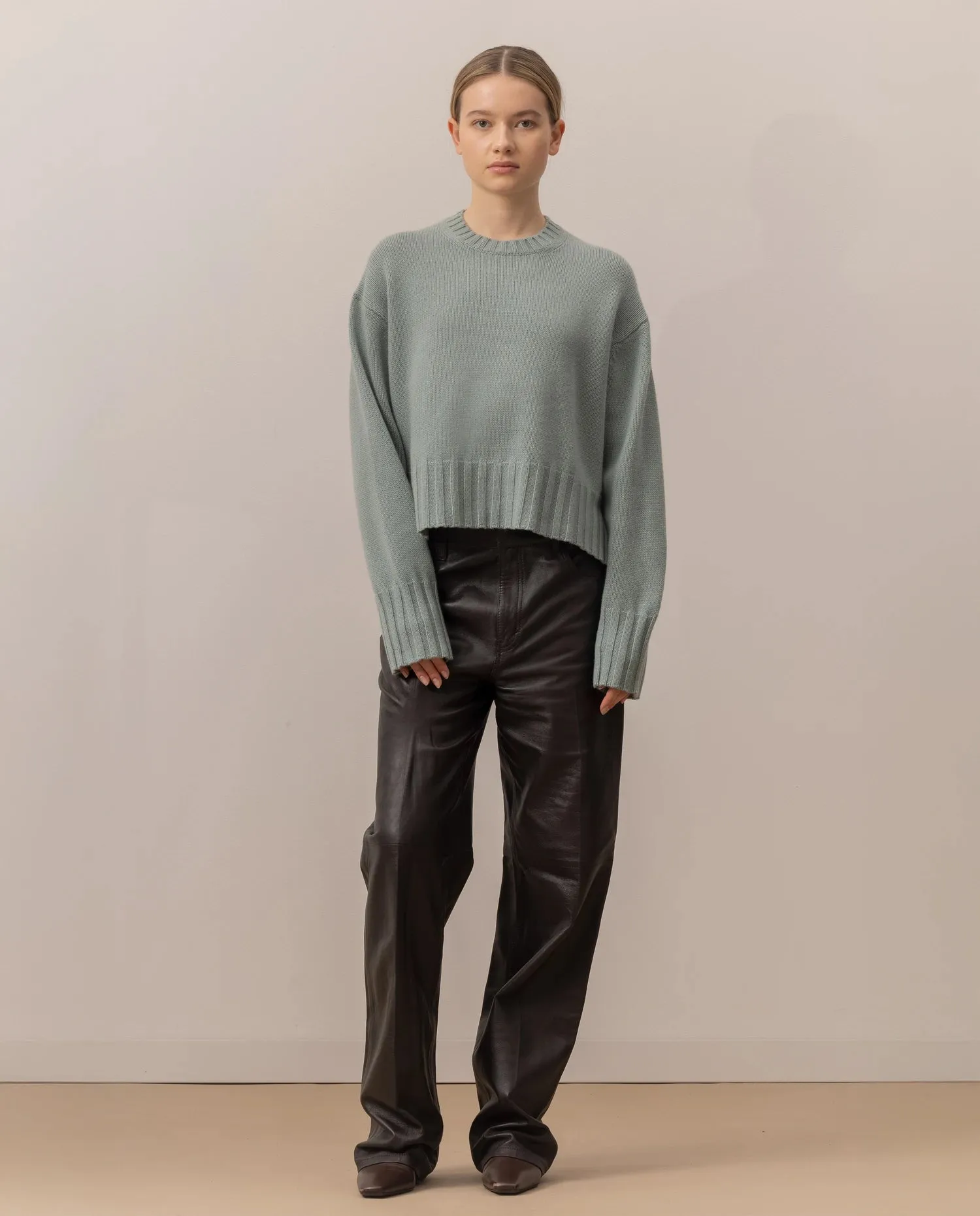 Woll-Mischung Pullover in Grün - Lockerer Schnitt sold by Allude product image thumbnail 2