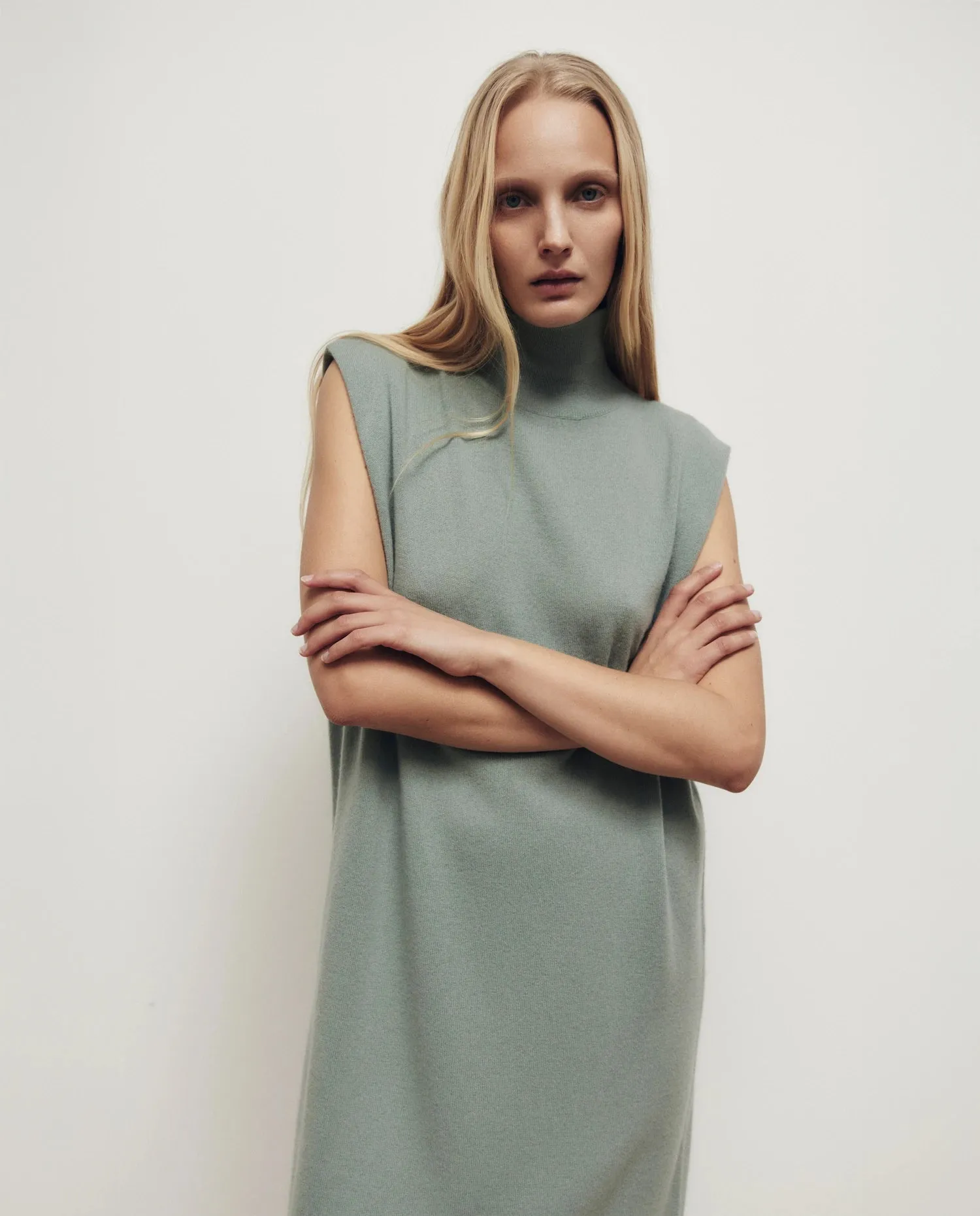 Woll-Mischung Leggings in Grün - Enger Schnitt sold by Allude product image thumbnail 5