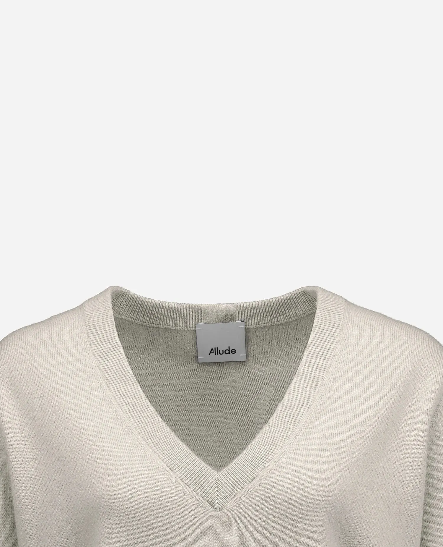 Cashmere Pullover in Grau - Lockerer Schnitt sold by Allude product image thumbnail 3