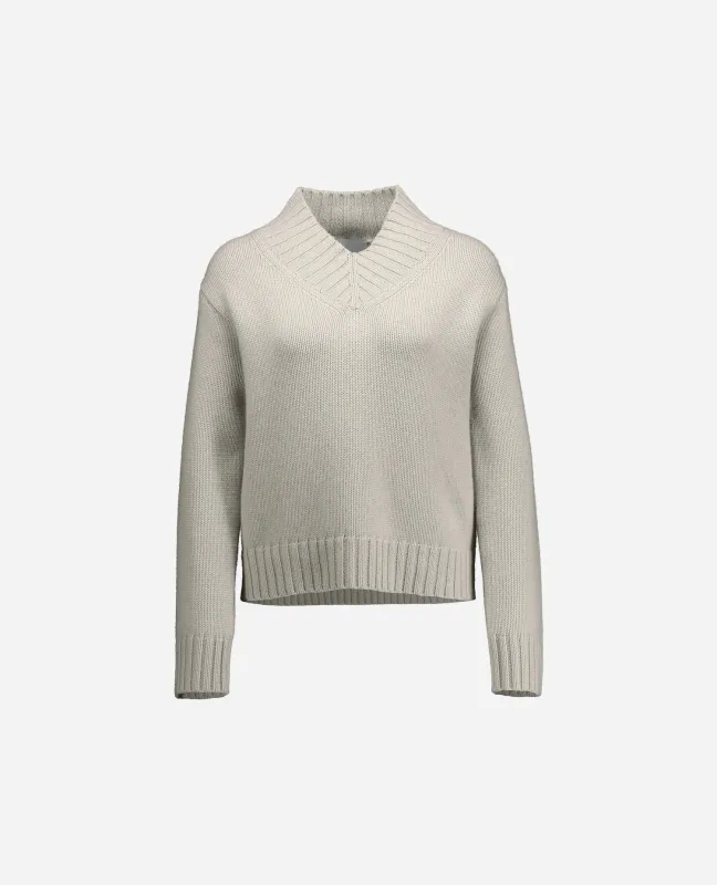 Cashmere Pullover in Grau - Gerade Passform made by Allude