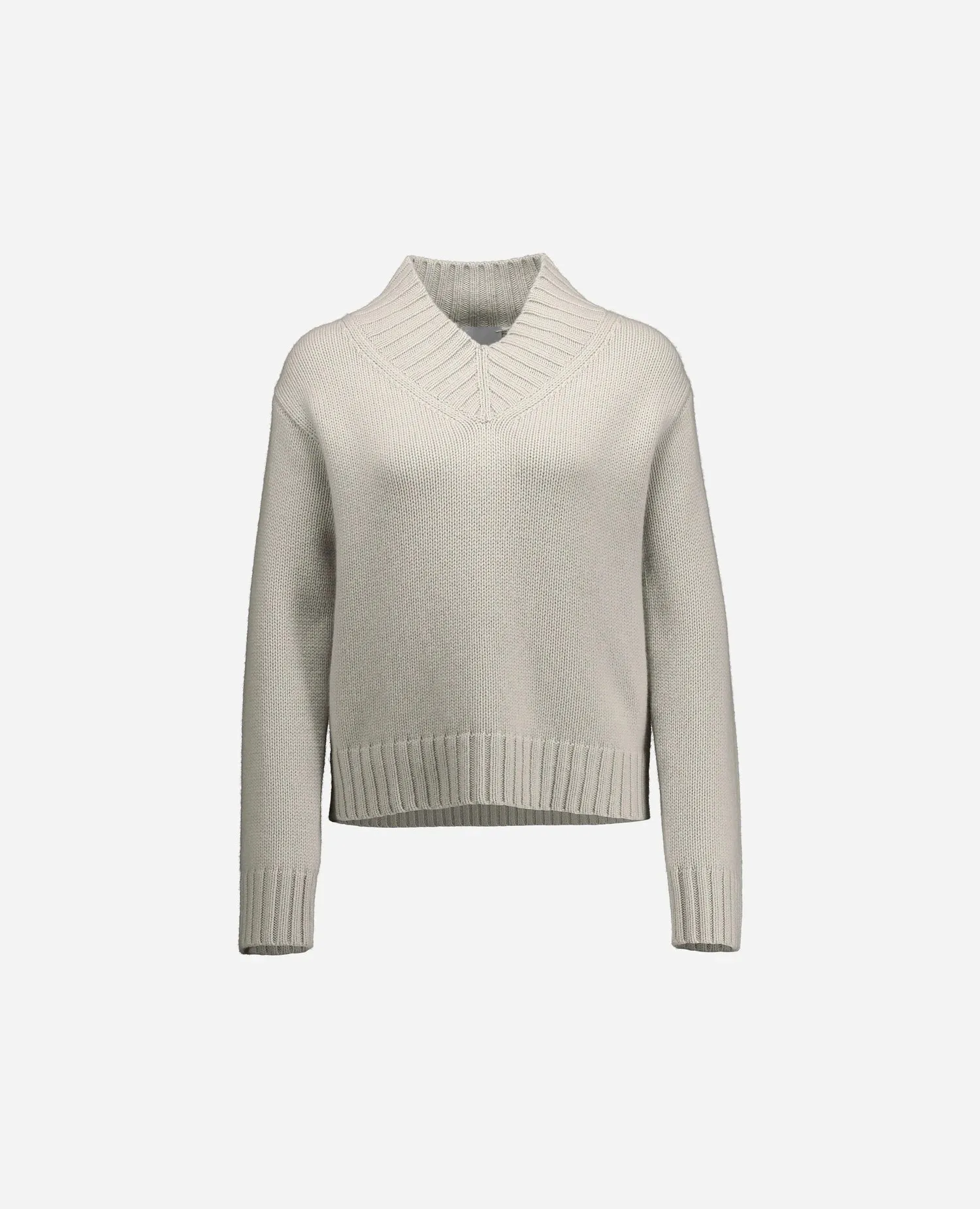 Cashmere Pullover in Grau - Gerade Passform sold by Allude